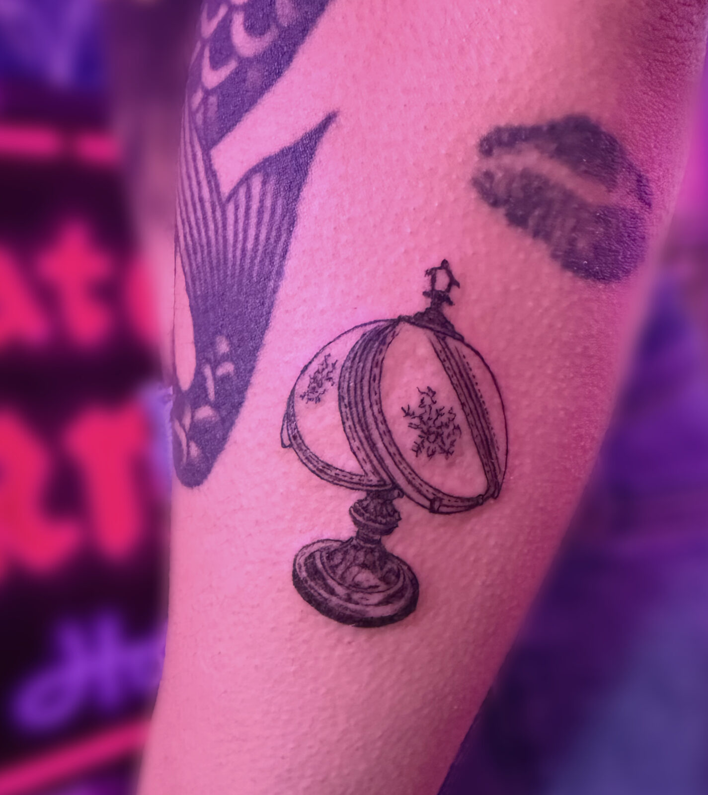 Pink Ink Tattoo Illustrative example