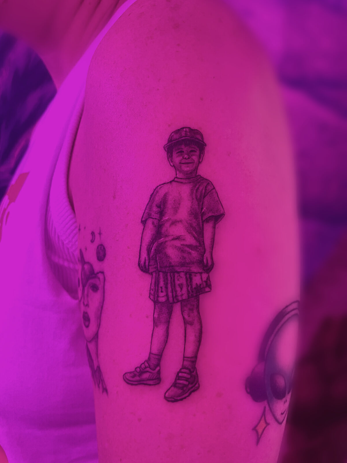 Pink Ink Tattoo Illustrative example