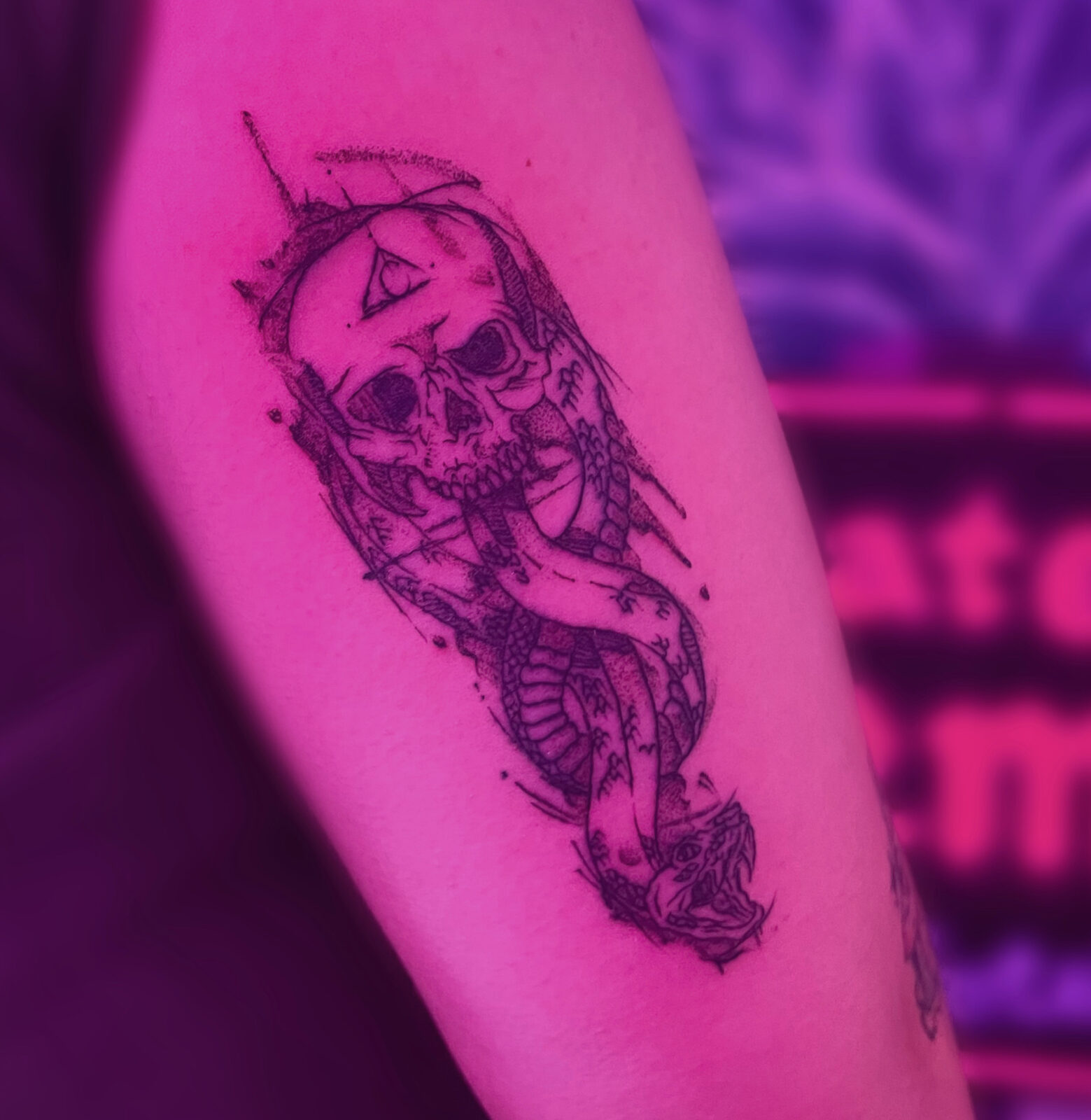 Pink Ink Tattoo Illustrative example