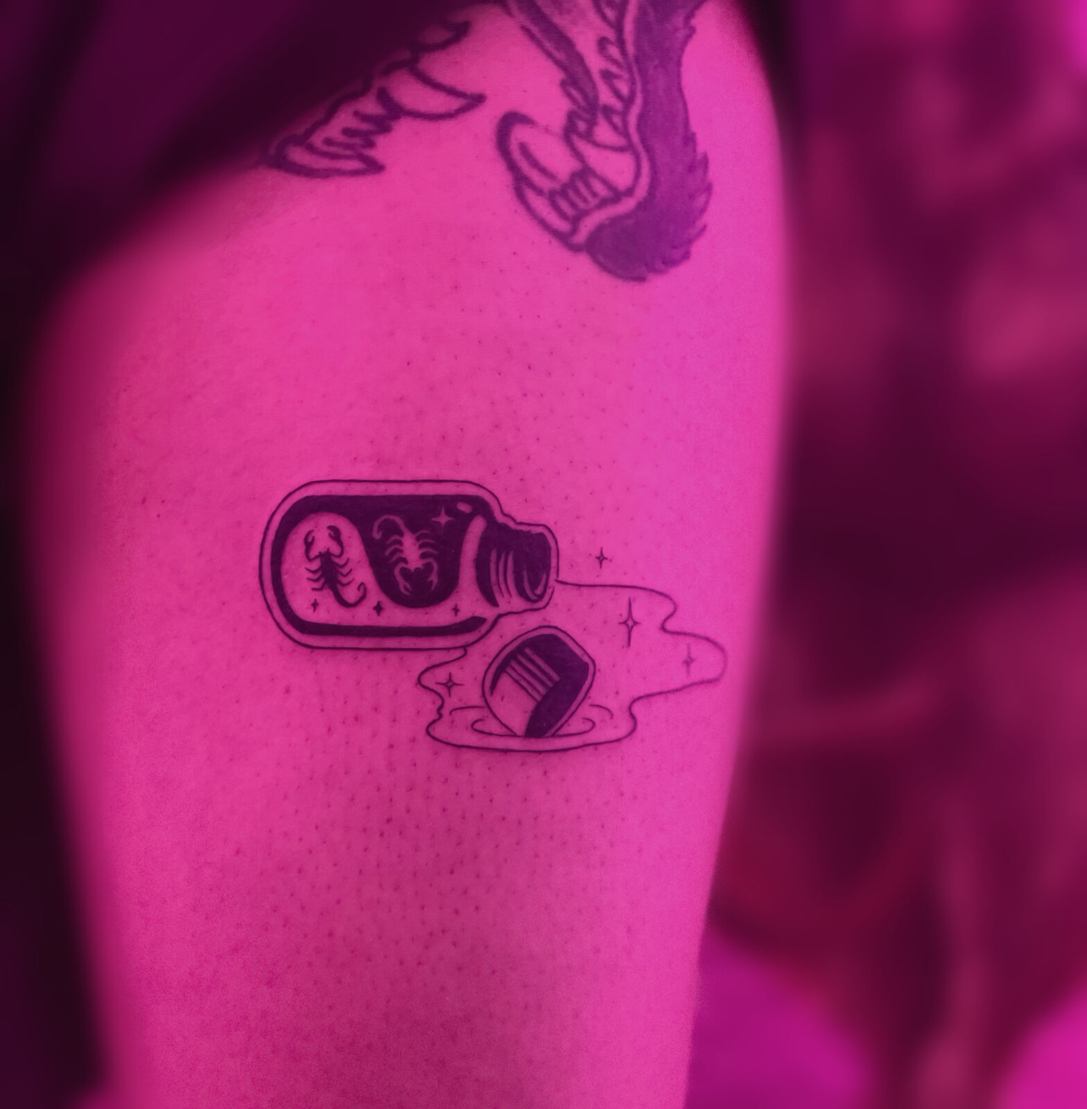 Pink Ink Tattoo Illustrative example