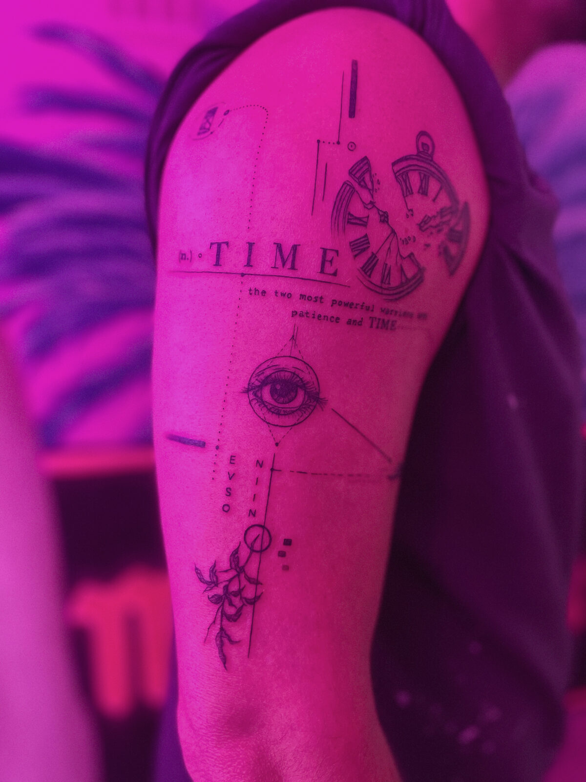 Pink Ink Tattoo Illustrative example
