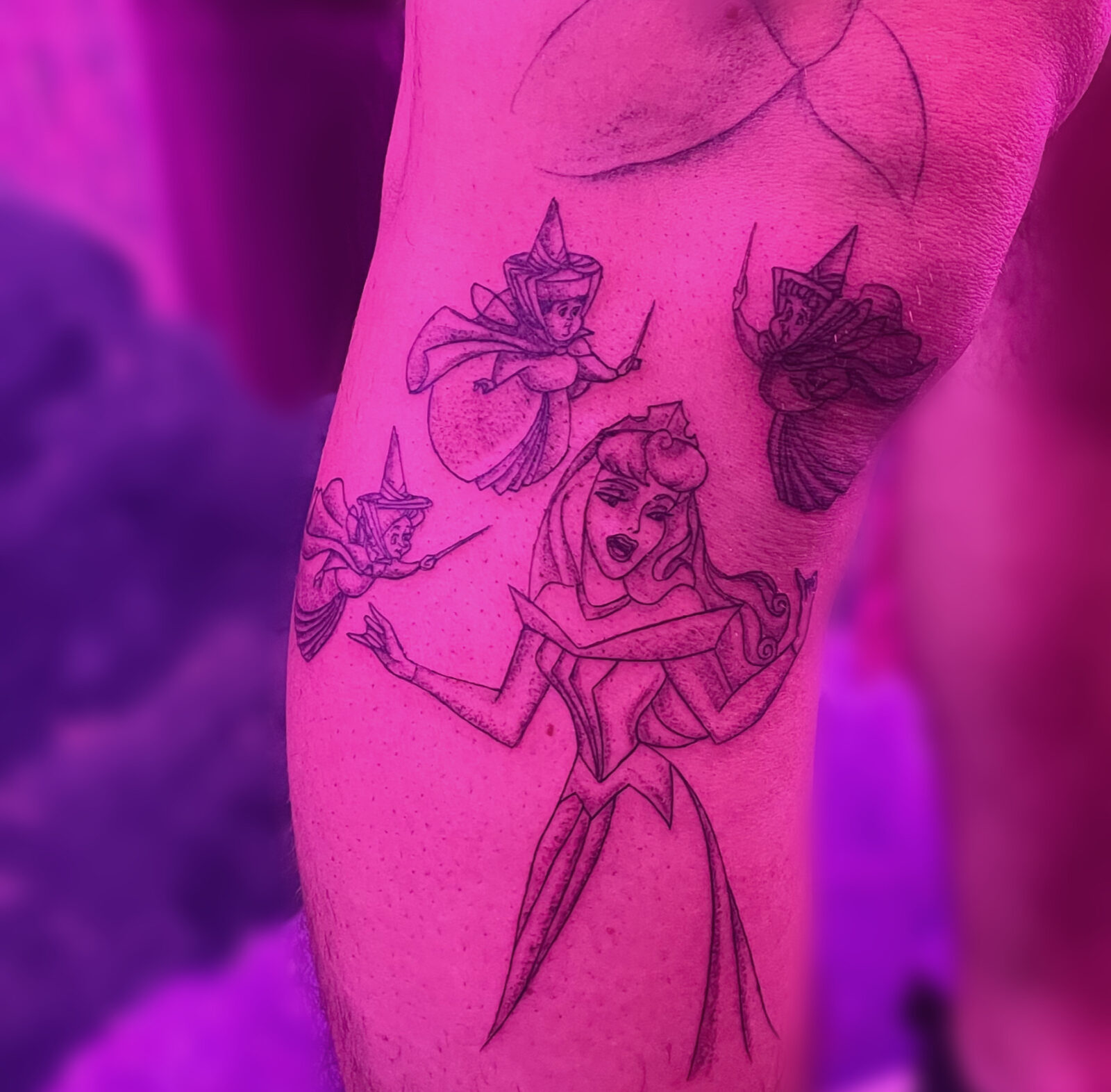 Pink Ink Tattoo Illustrative example