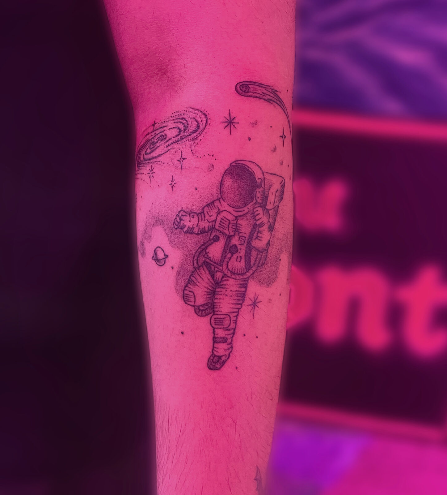 Pink Ink Tattoo Illustrative example