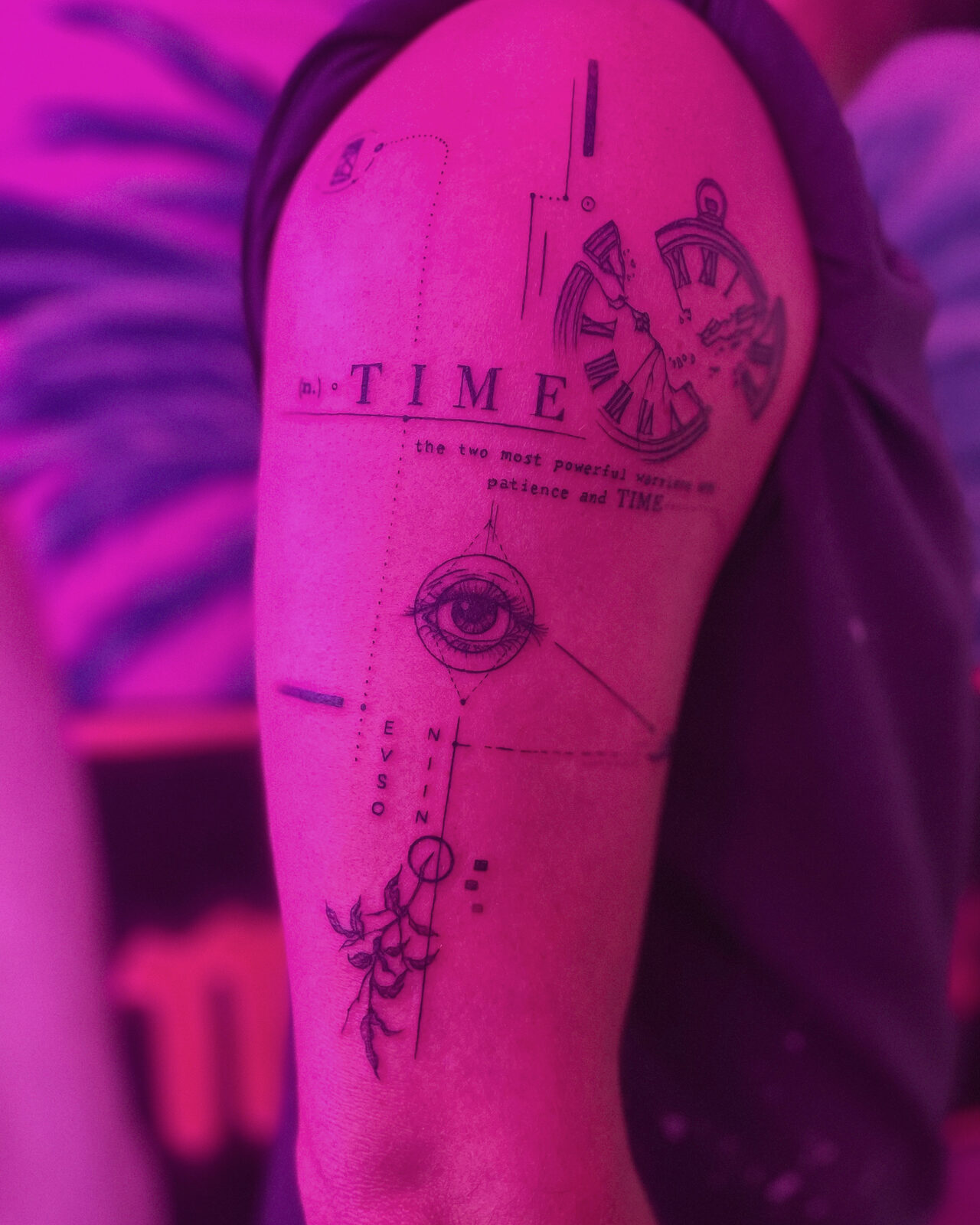 Pink Ink Tattoo Illustrative example