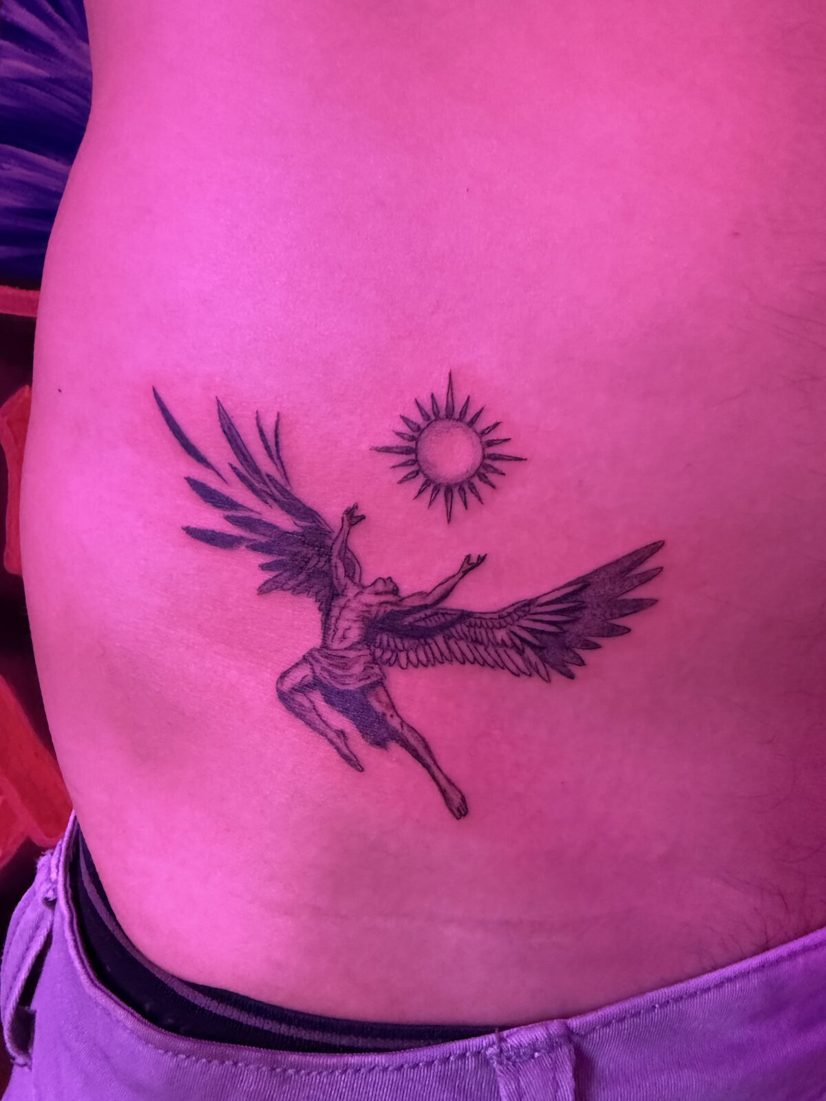 Pink Ink Tattoo Illustrative example