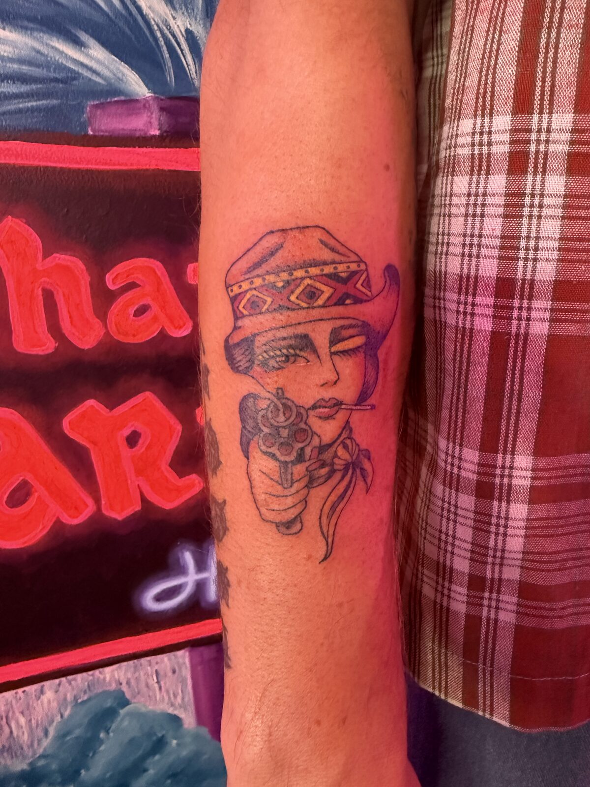 Pink Ink Tattoo Illustrative example