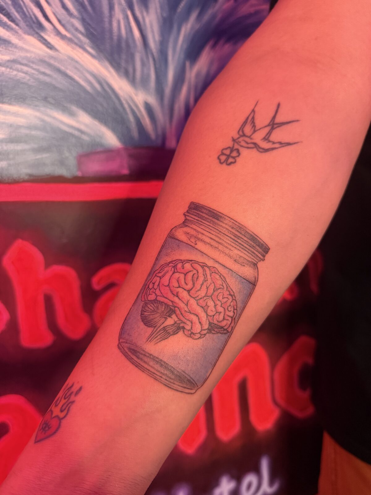 Pink Ink Tattoo Illustrative example