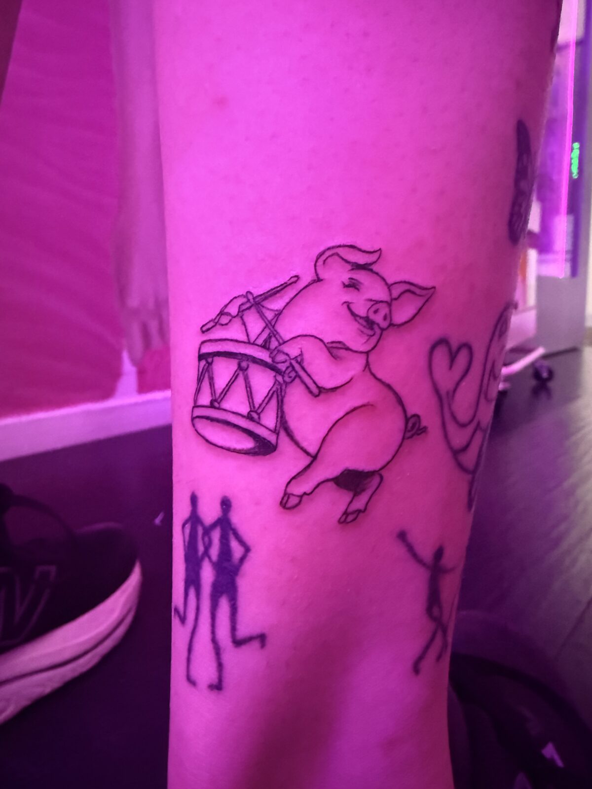 Pink Ink Tattoo Illustrative example