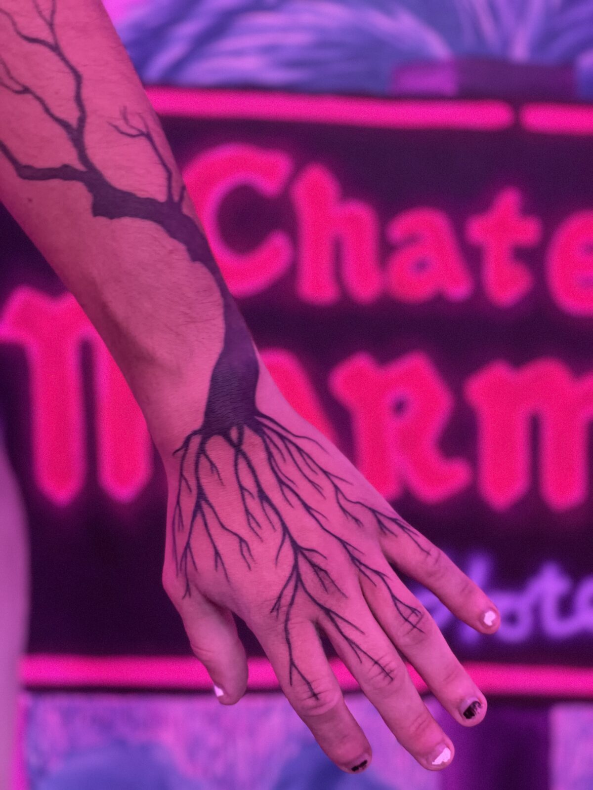 Pink Ink Tattoo Illustrative example