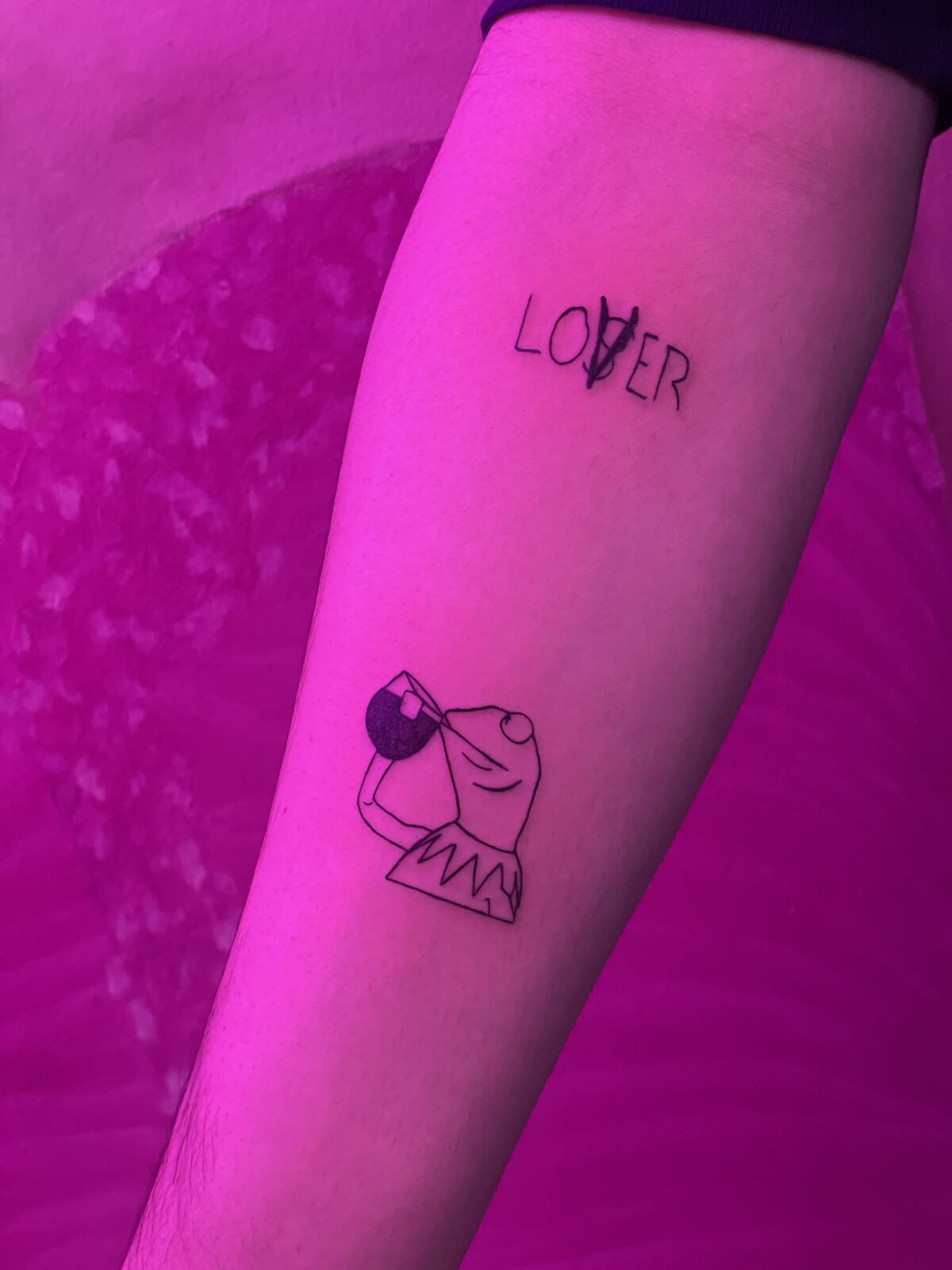 Pink Ink Tattoo Illustrative example