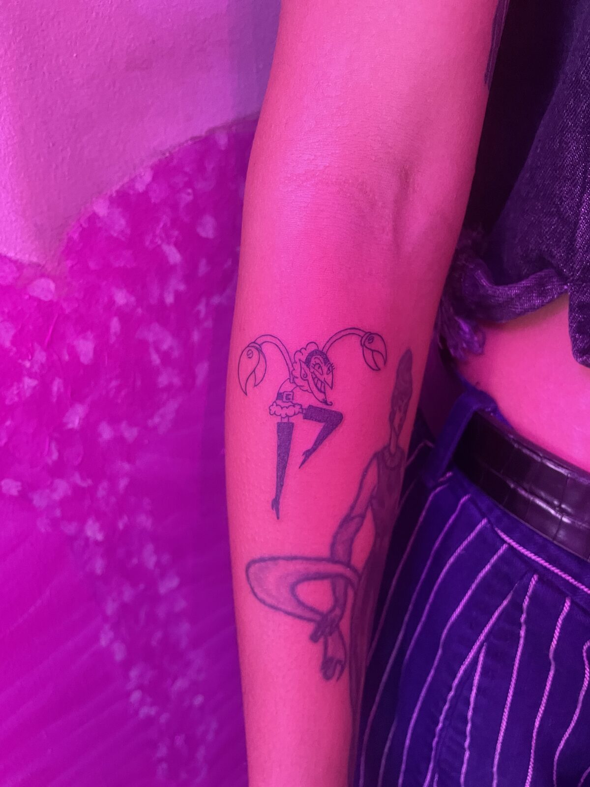Pink Ink Tattoo Illustrative example