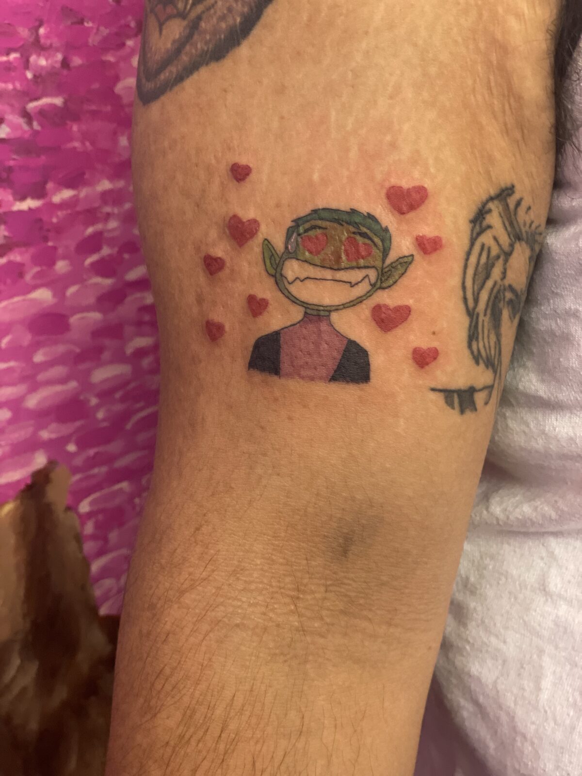 Pink Ink Tattoo Illustrative example