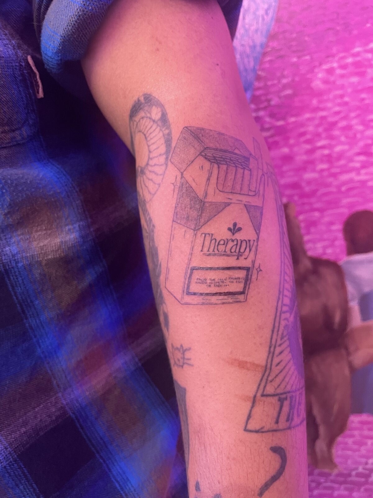 Pink Ink Tattoo Illustrative example
