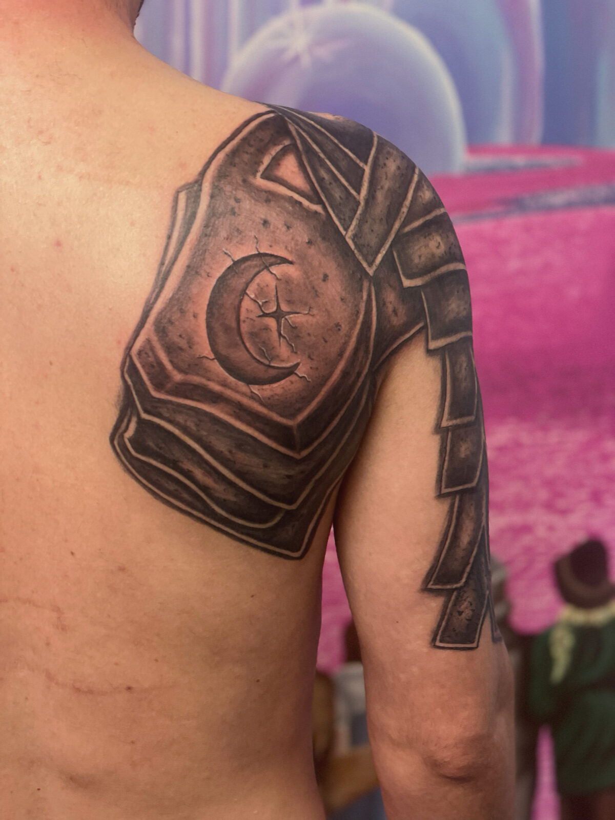 Pink Ink Tattoo Large Piece example