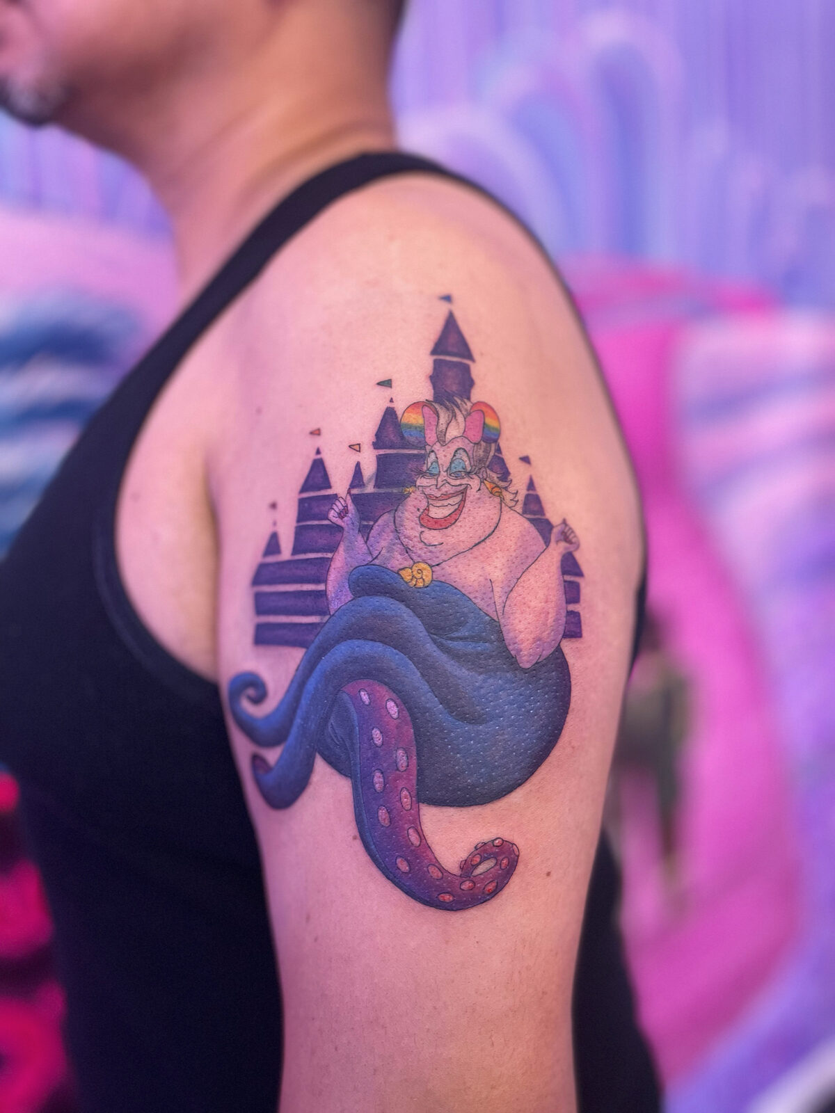 Pink Ink Tattoo Large Piece example