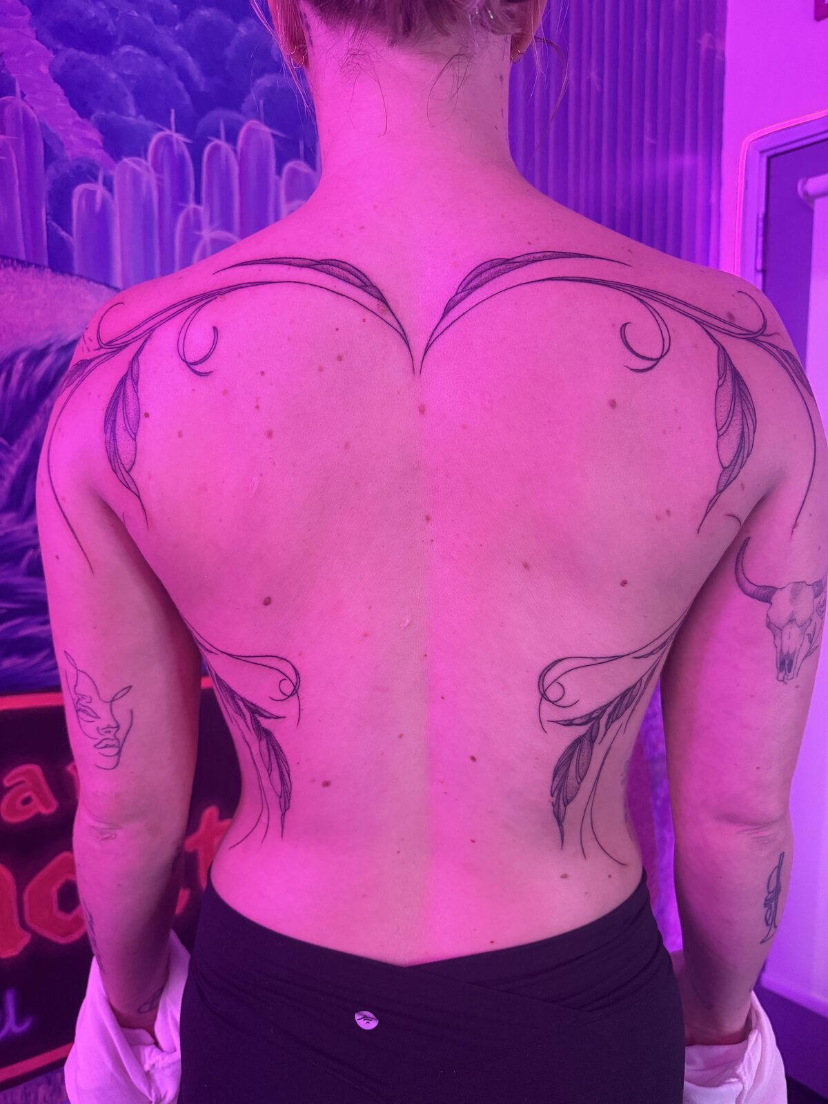 Pink Ink Tattoo Large Piece example