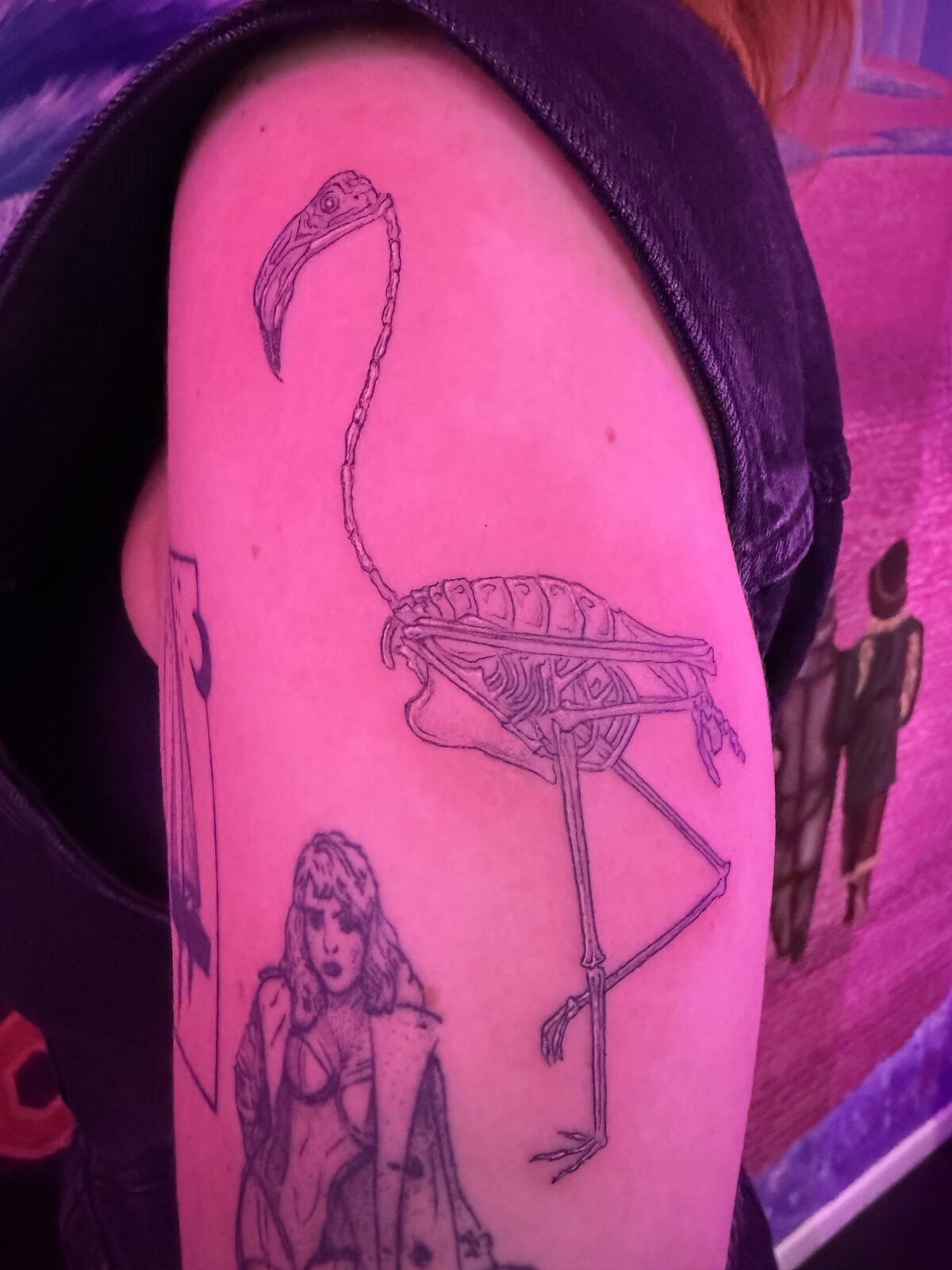 Pink Ink Tattoo Large Piece example