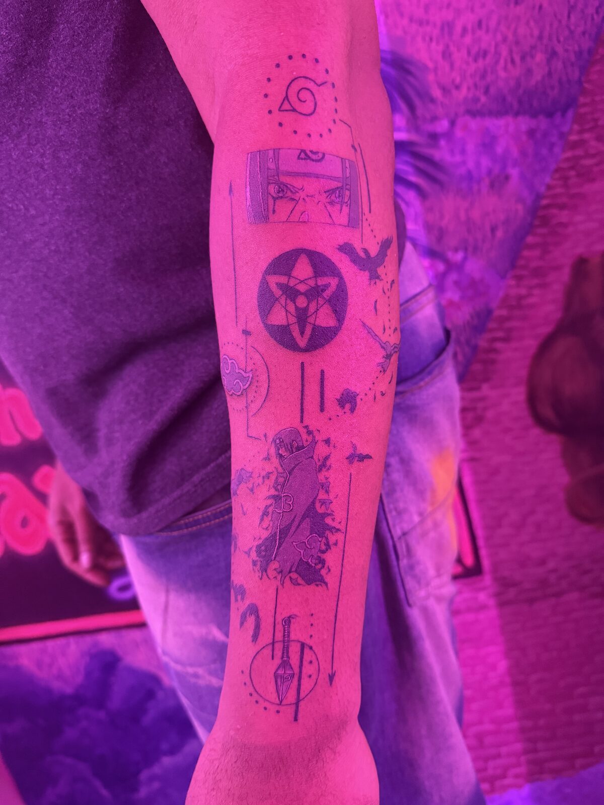 Pink Ink Tattoo Large Piece example