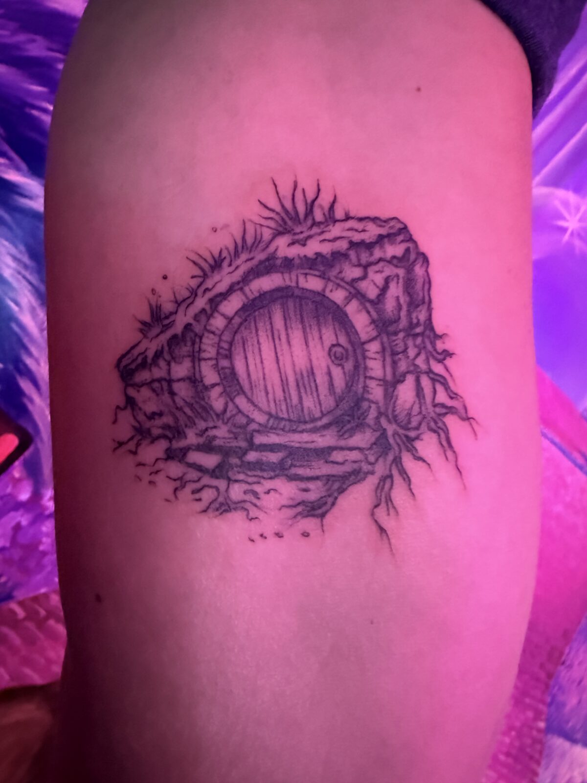Pink Ink Tattoo Large Piece example
