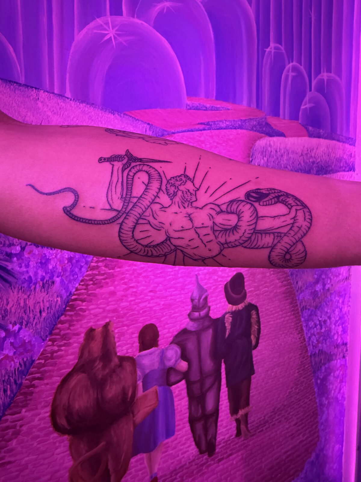 Pink Ink Tattoo Large Piece example