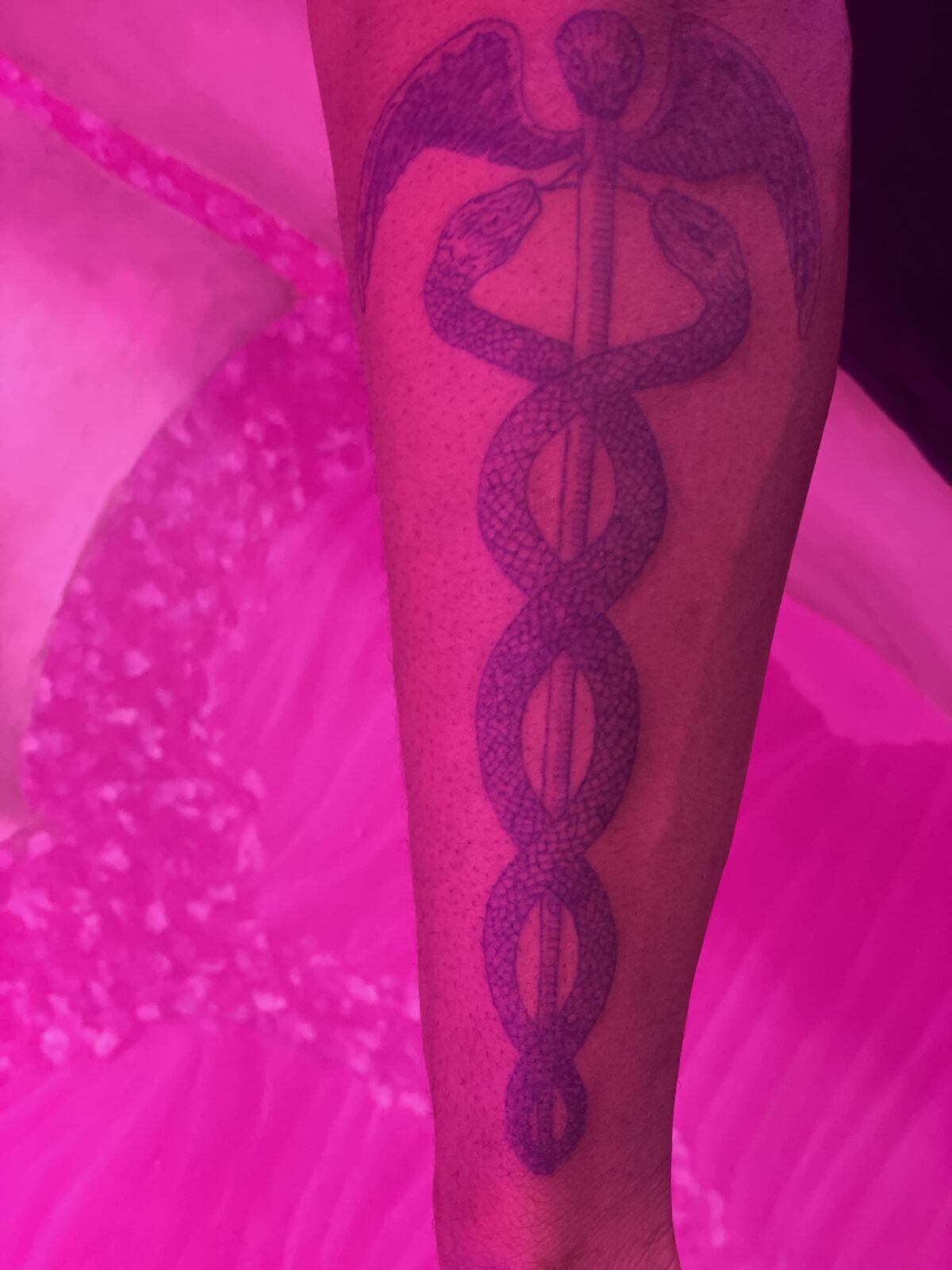 Pink Ink Tattoo Large Piece example