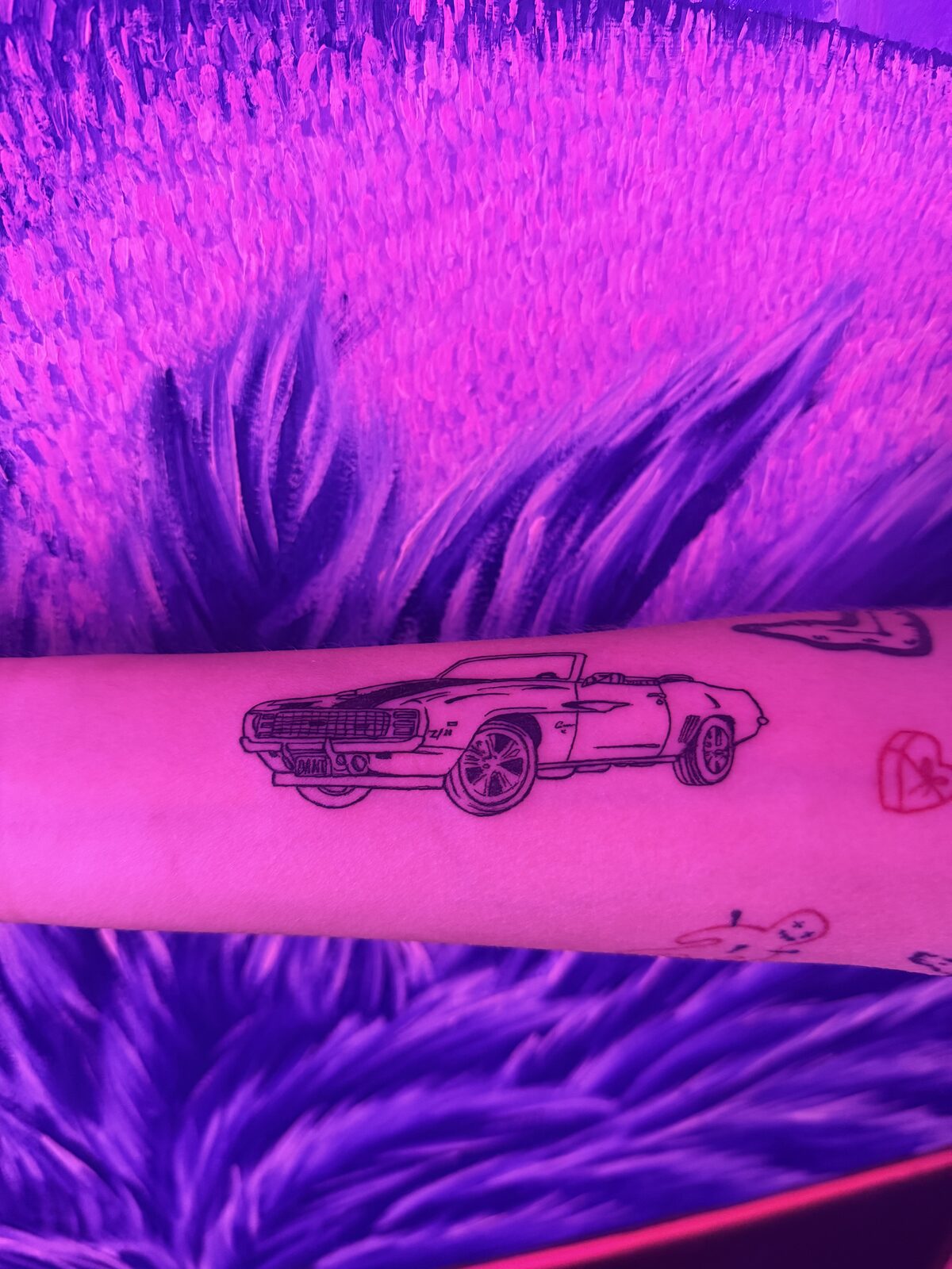 Pink Ink Tattoo Large Piece example