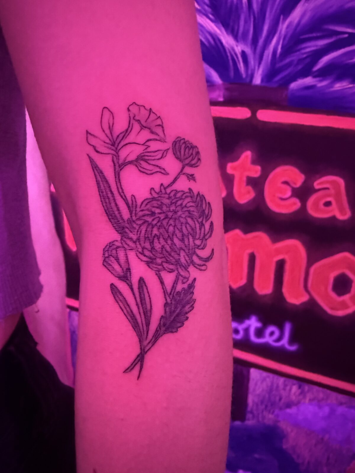Pink Ink Tattoo Large Piece example