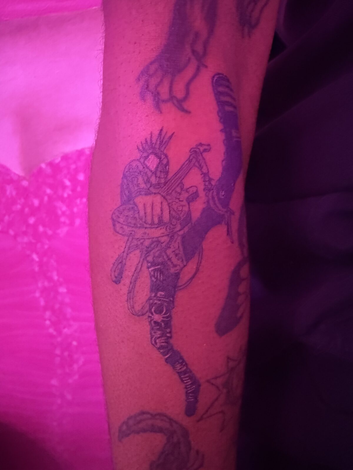 Pink Ink Tattoo Large Piece example
