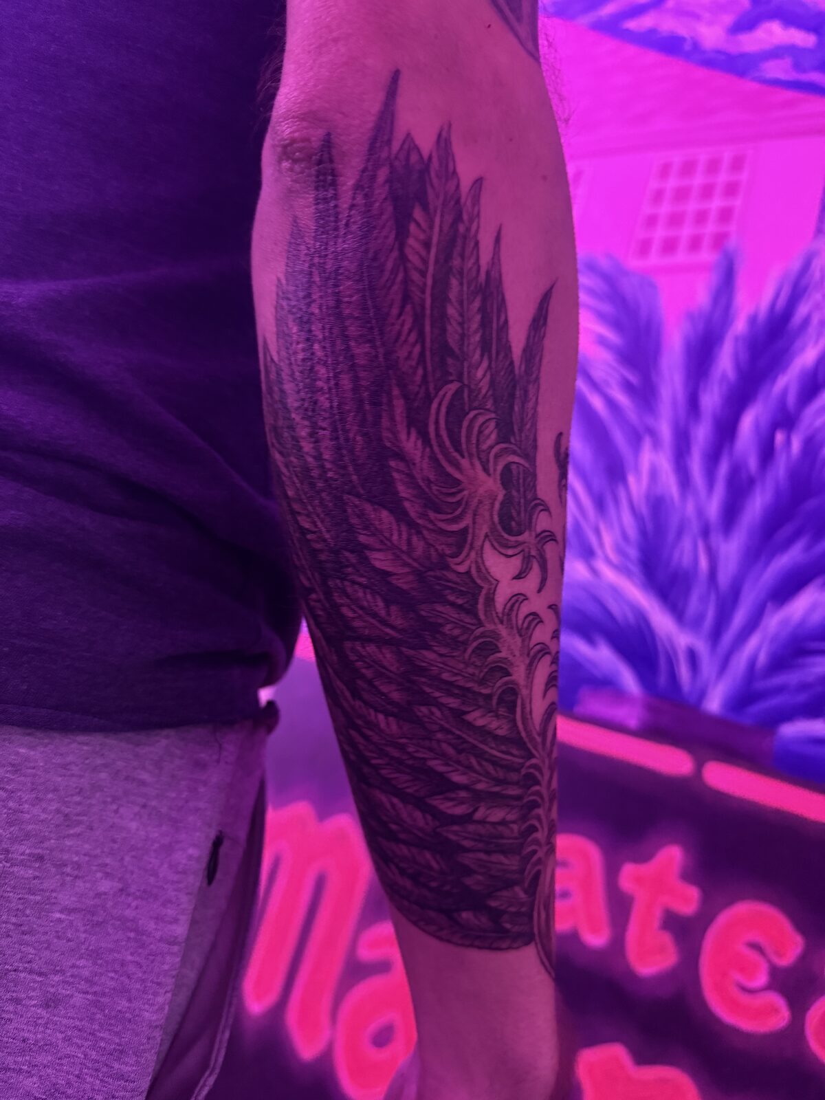 Pink Ink Tattoo Large Piece example