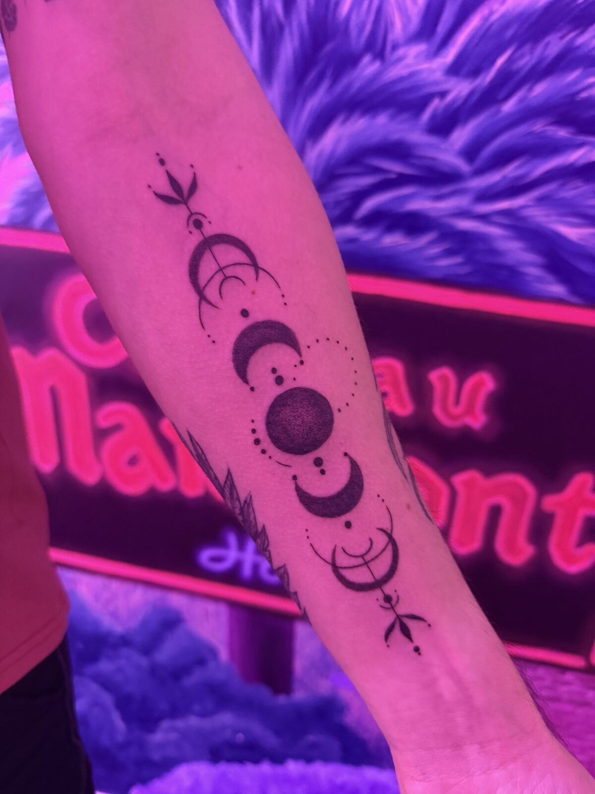 Pink Ink Tattoo Large Piece example