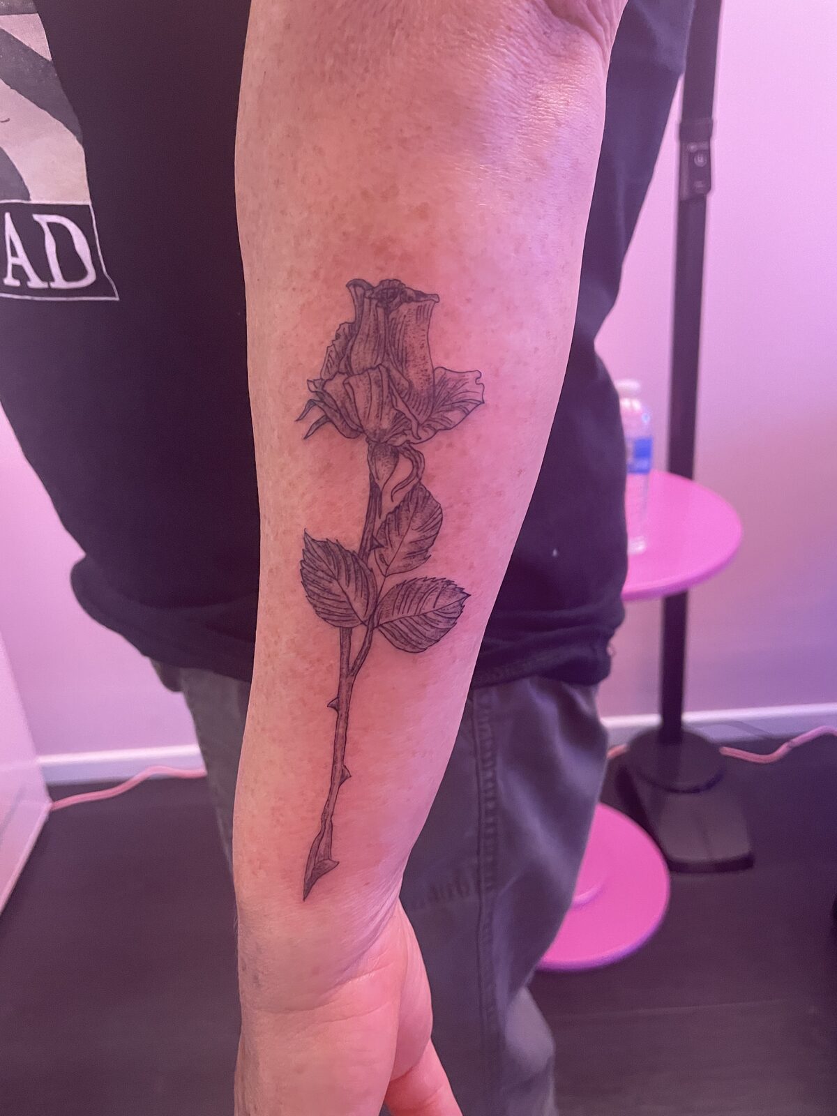 Pink Ink Tattoo Large Piece example