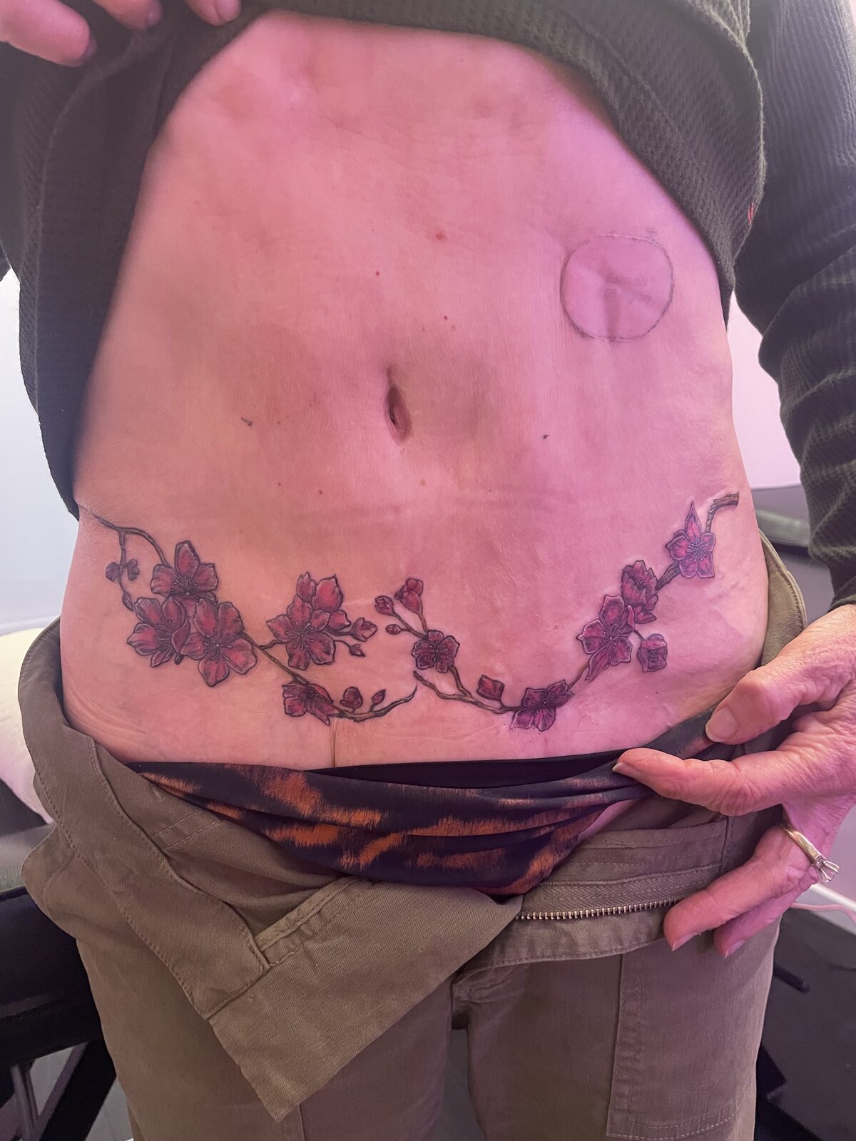 Pink Ink Tattoo Large Piece example