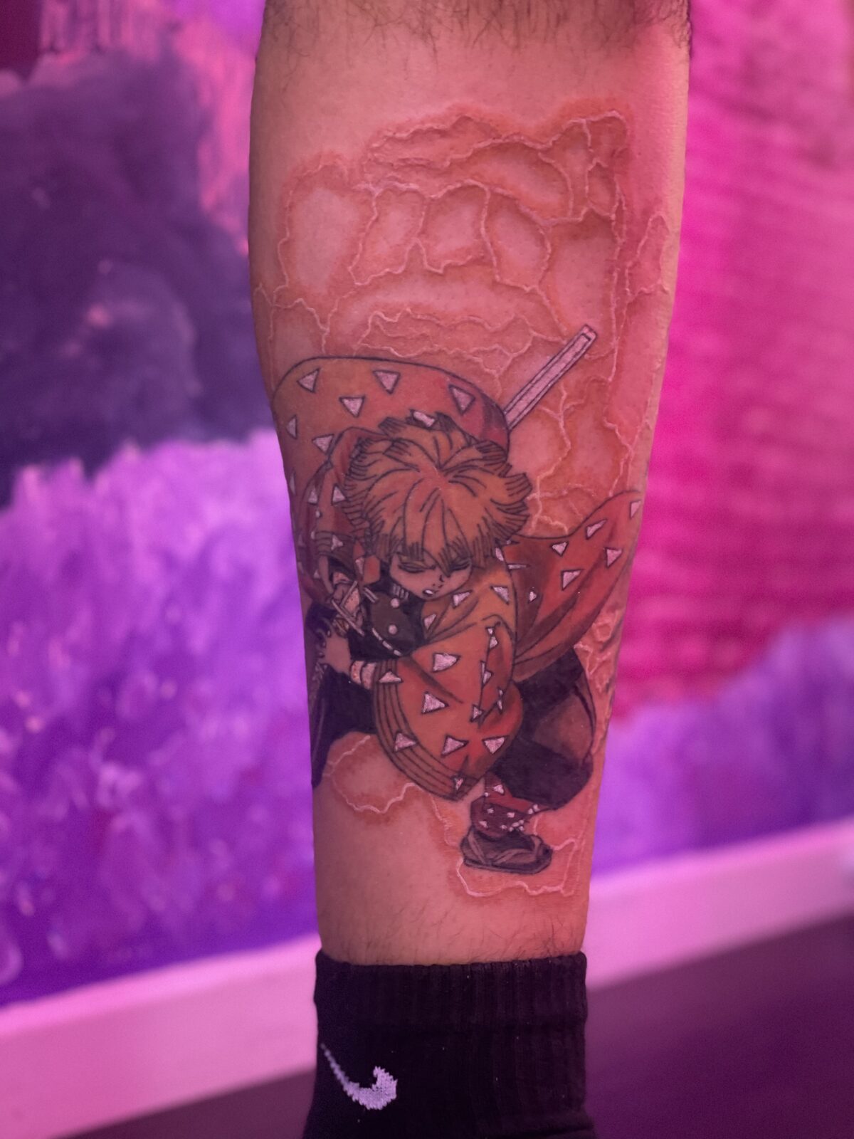 Pink Ink Tattoo Large Piece example