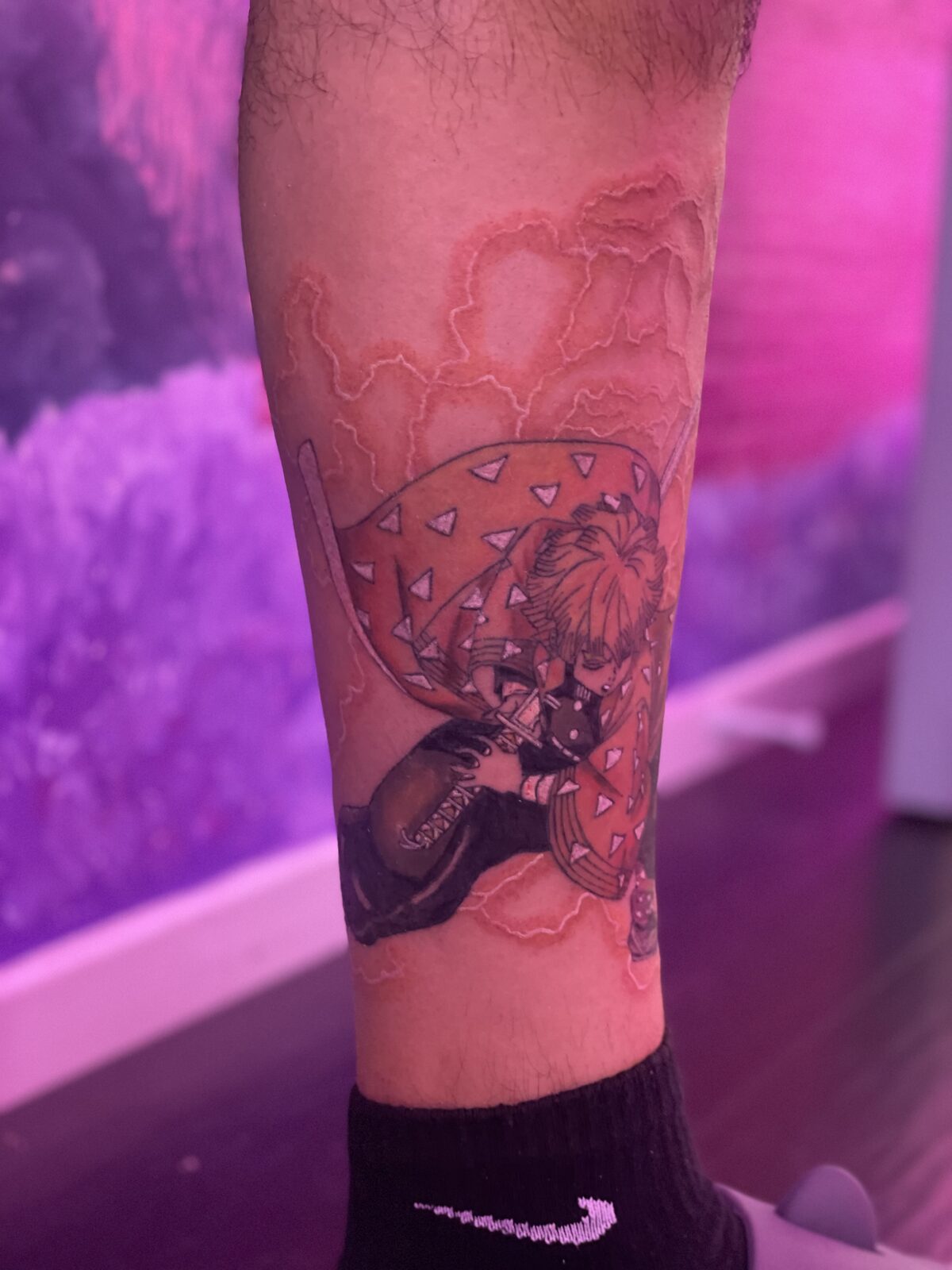 Pink Ink Tattoo Large Piece example