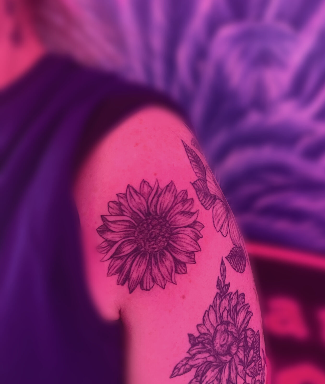 Pink Ink Tattoo Large Piece example