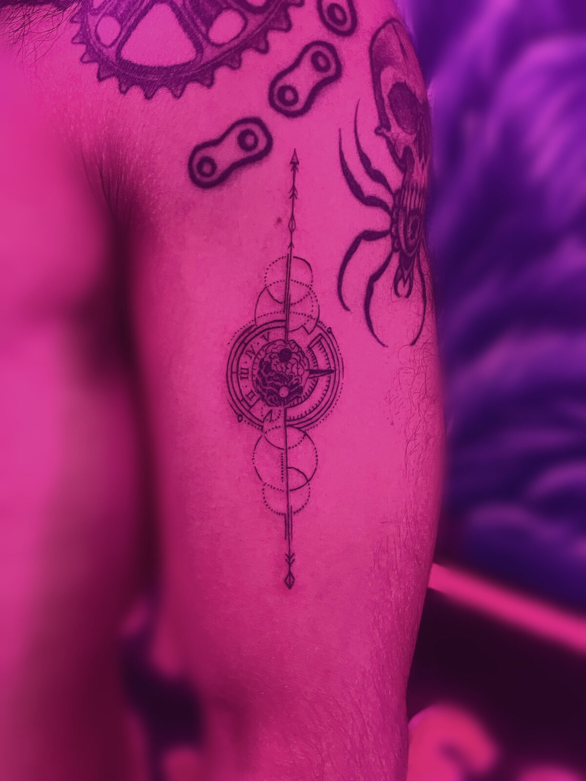 Pink Ink Tattoo Large Piece example