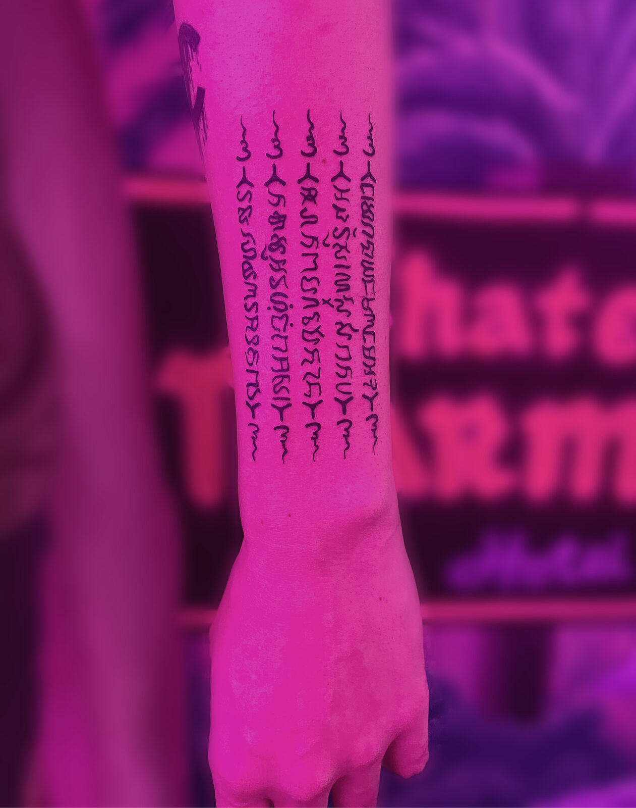 Pink Ink Tattoo Minimal example