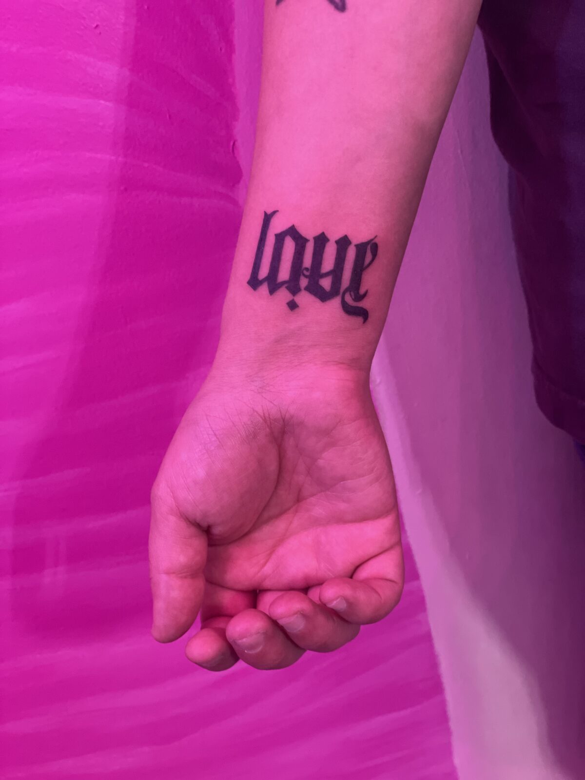 Pink Ink Tattoo Minimal example