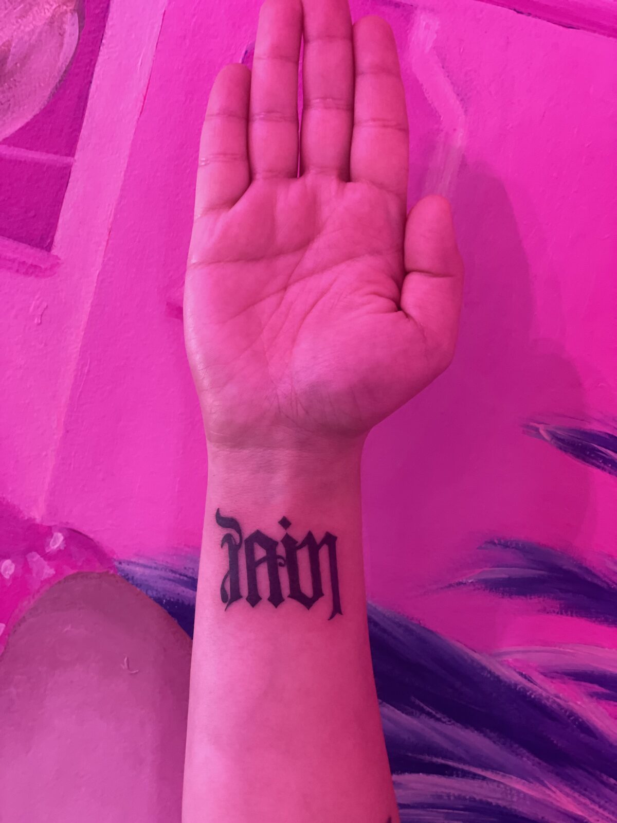 Pink Ink Tattoo Minimal example