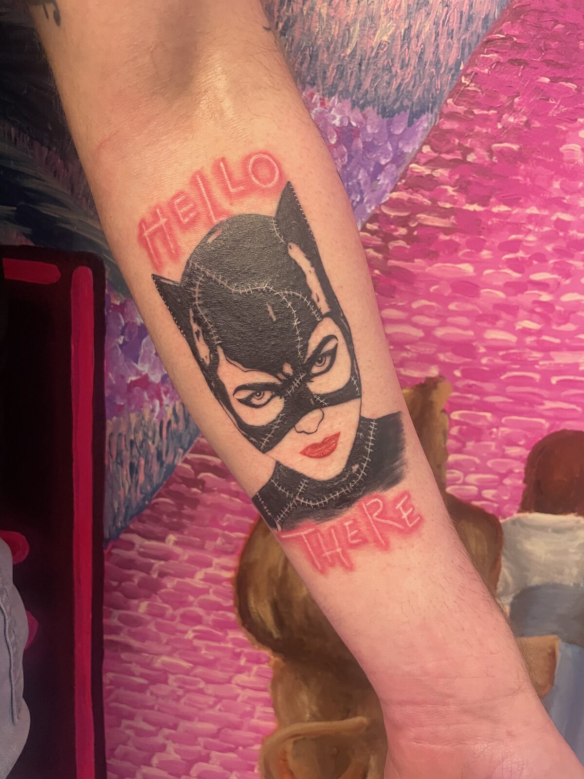 Pink Ink Tattoo Portrait example