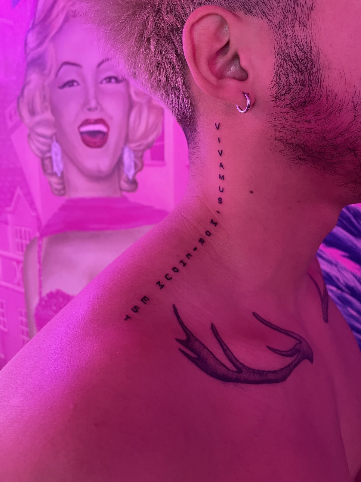 Pink Ink Tattoo Portrait example